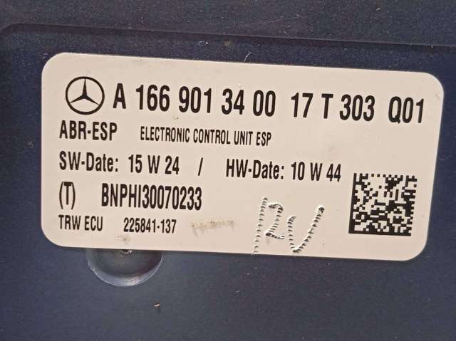 MERCEDES A1669013400 Bomba ABS del cilindro maestro de freno  disponible España