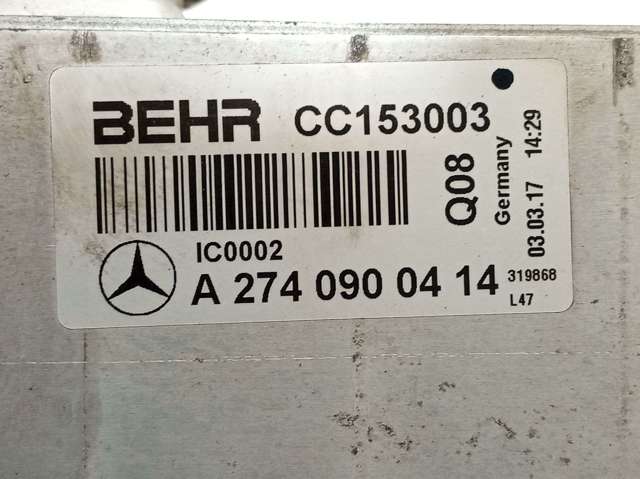 Radiador de intercooler Mercedes E (2016-2026)