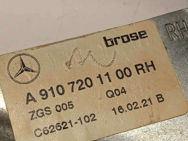 Mecanismo de elevalunas delantero derecha para Mercedes Sprinter 907, 910