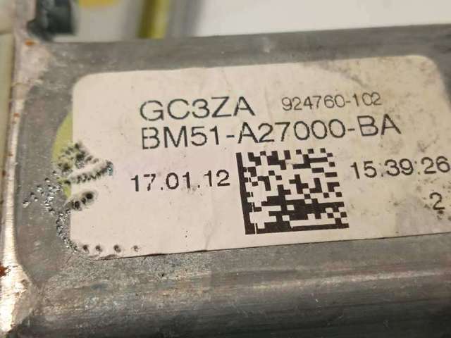 Mecanismo alzacristales, puerta trasera derecha BM51A27000BA FORD