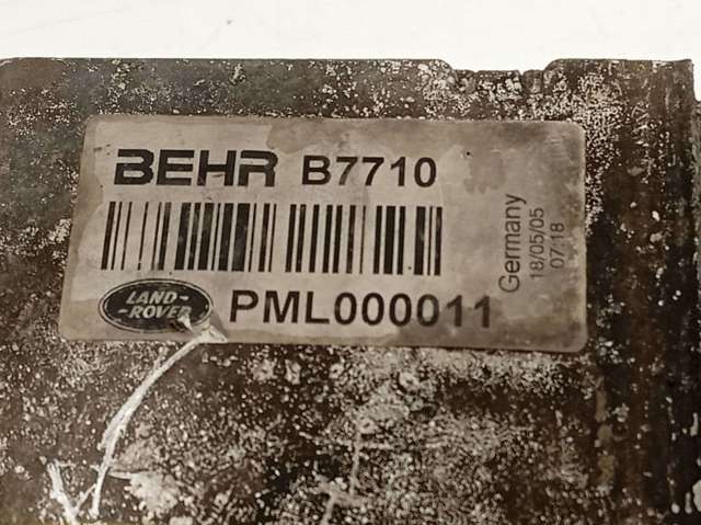 Radiador de aire de admisión PML000011 LAND ROVER