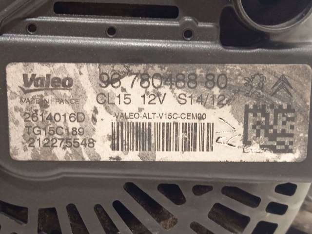 TG15C189 PEUGEOT Alternador  comprar en Jaén