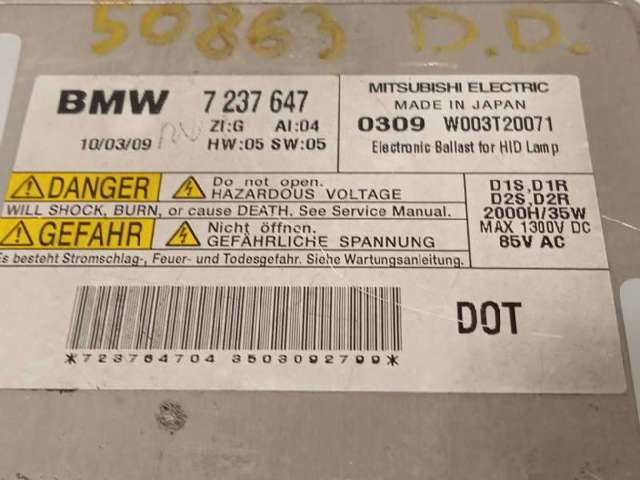 W003T20071 BMW Unidad de control de xenón  disponible Vigo