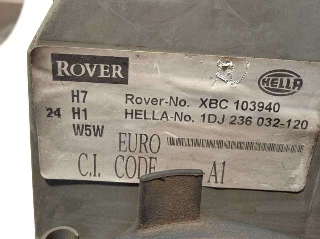 Comprar Faro derecho Rover 75  RJ a bajo precio