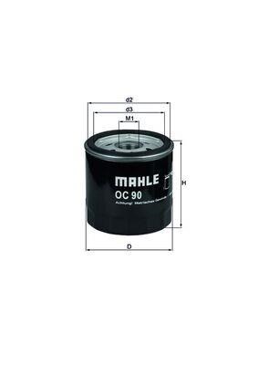 MAHLE OC90OF Filtro de aceite  en stock Salamanca