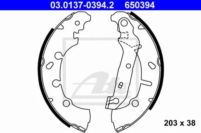 Zapatas de freno traseras Ford Fiesta  (2003-2009)
