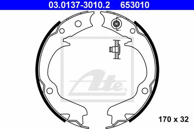 Juego de zapatas de frenos, freno de estacionamiento Subaru Legacy 2 BD, BG