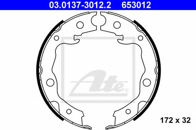 Juego de zapatas de frenos, freno de estacionamiento Nissan Qashqai 1 J10