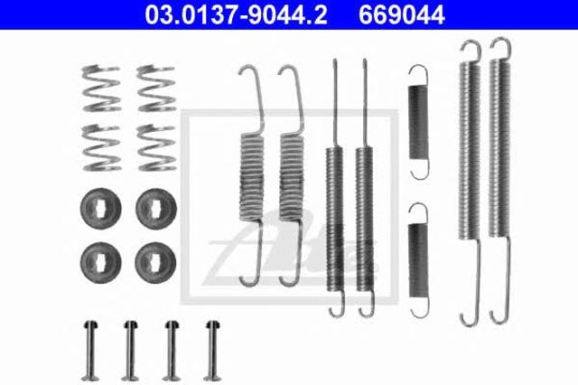 Kit de montaje de zapatas de freno traseras para Volkswagen Caddy 14