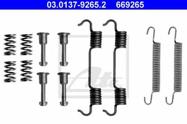 Juego de reparación, pastillas de frenos 03013792652 ATE