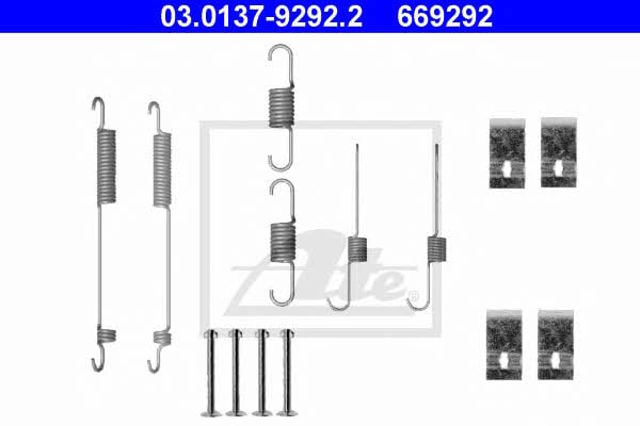 Kit de reparación, pastillas de frenos 03013792922 ATE