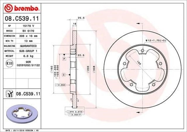 08C53911 Brembo