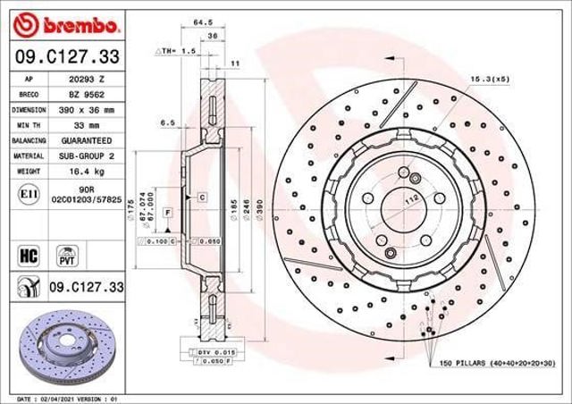 09C12733 Brembo