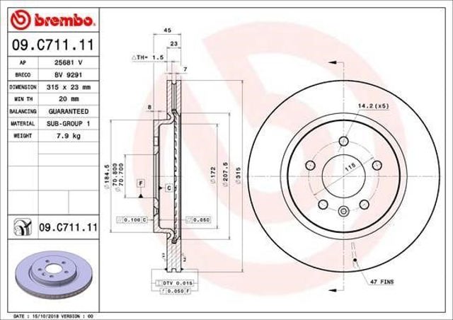 09C71111 Brembo