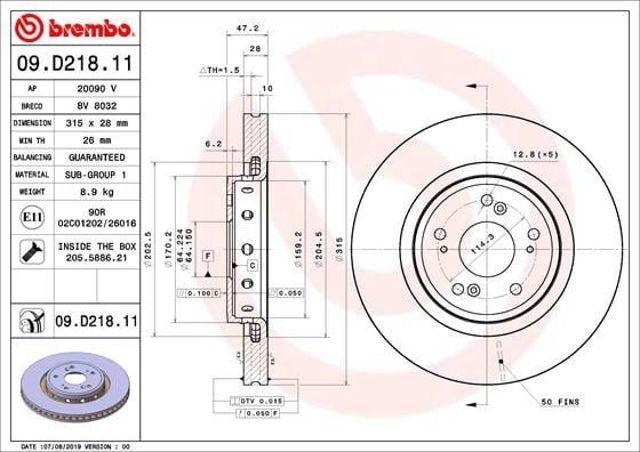 09D21811 Brembo