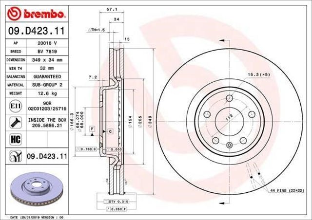 09D42311 Brembo