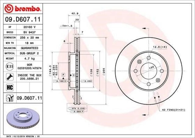 09D60711 Brembo
