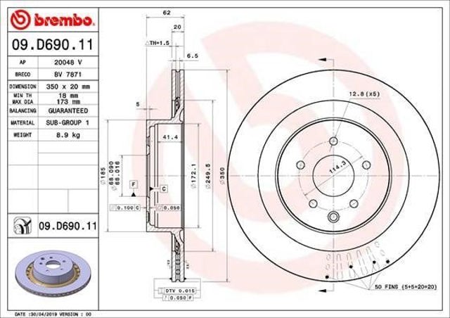 09D69011 Brembo