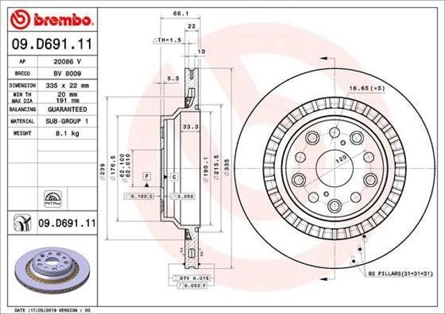 09D69111 Brembo