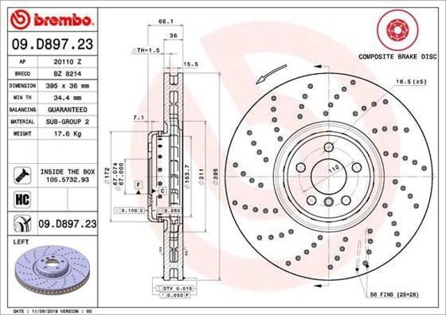 09D89723 Brembo