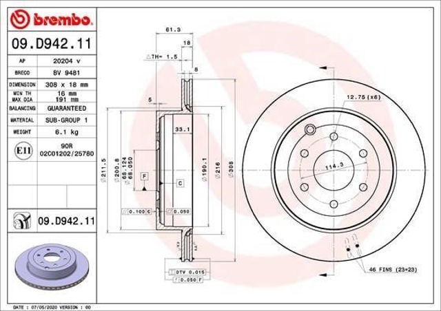 09D94211 Brembo