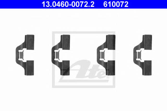 Juego de resortes de sujeción de pastillas de freno traseras 13046000722 ATE
