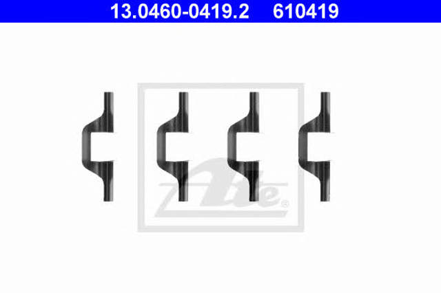 Juego de resortes de sujeción de pastillas de freno traseras 13046004192 ATE