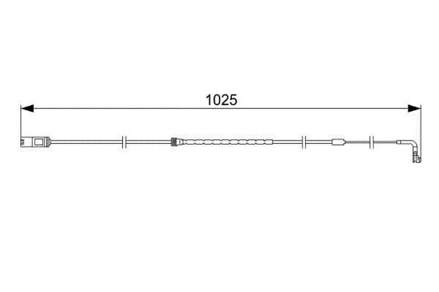 BOSCH 1987473026 Sensor de desgaste de pastillas de freno trasero  en stock Salamanca