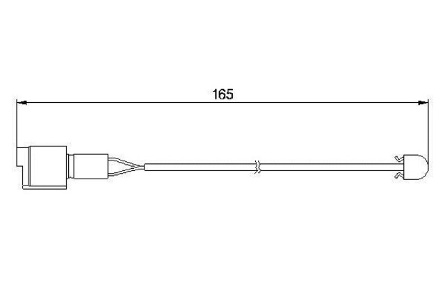 Sensor de desgaste de las pastillas de freno delanteras 1987474903 BOSCH