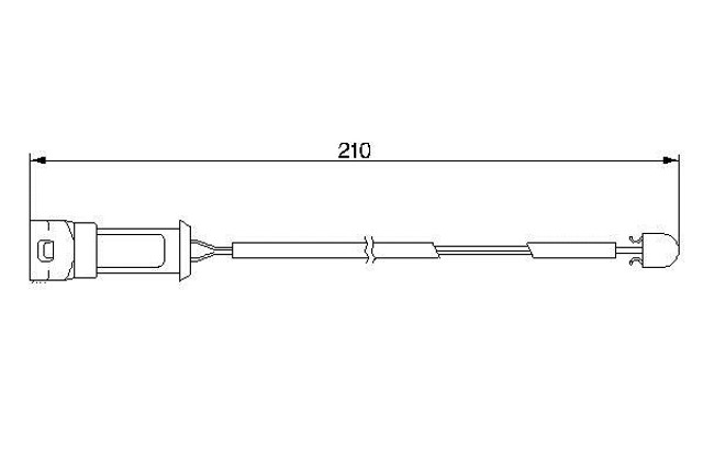 Sensor de desgaste de las pastillas de freno delanteras 1987474939 BOSCH