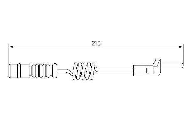 BOSCH 1987474969 Sensor de desgaste de las pastillas de freno delanteras  disponible España