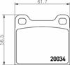Pastilla de freno 2003402 TEXTAR