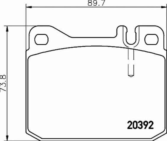 Pastillas de freno delanteras para Volkswagen LT I (281-363)