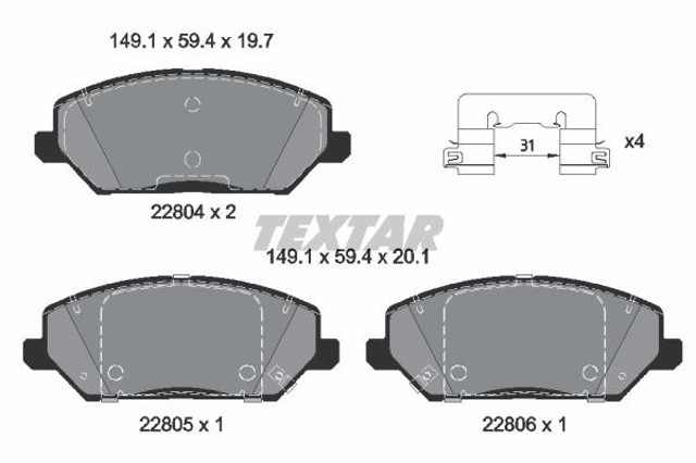 2280401 Textar