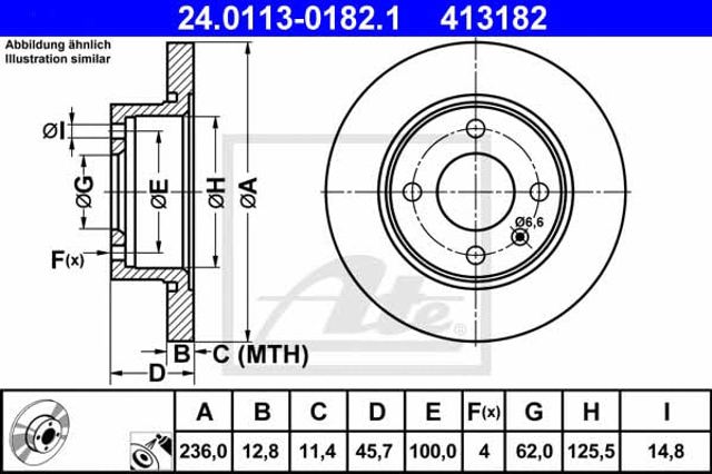 Disco de freno delantero para Skoda Felicia I (791, 6U1)
