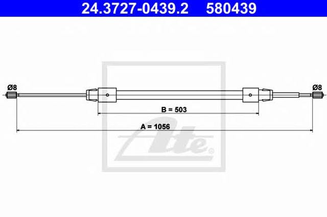 Comprar Cable de freno de mano trasero izquierdo Mercedes A  W168 a bajo precio