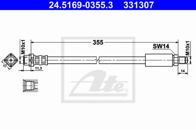 Comprar Latiguillo de freno delantero BMW 7 E38 a bajo precio