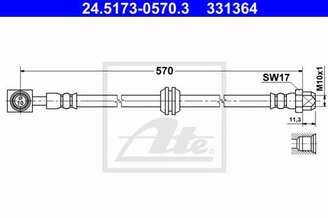 Comprar Latiguillo de freno delantero Mini Cooper  R50, R53 a bajo precio