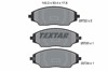 Pastilla de freno 2572201 TEXTAR