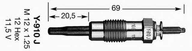 3617 NGK Bujía de incandescencia  comprar en Jaén