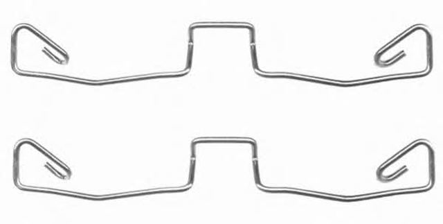 Juego de resortes de sujeción de pastillas de freno delanteras para Audi A6 4B2, 4B4