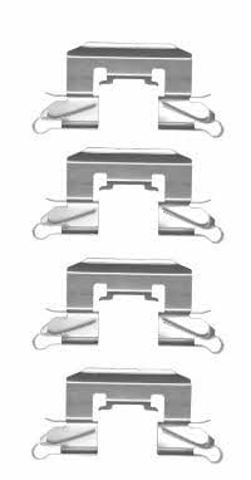 Juego de resortes de sujeción de pastillas de freno delanteras para Mazda 2 DE