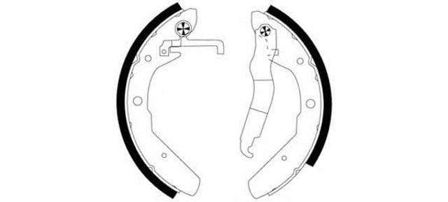 Zapatas de freno traseras 91027600 TEXTAR