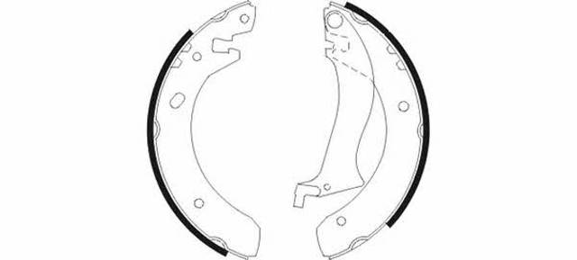 Zapatas de freno traseras 91055600 TEXTAR