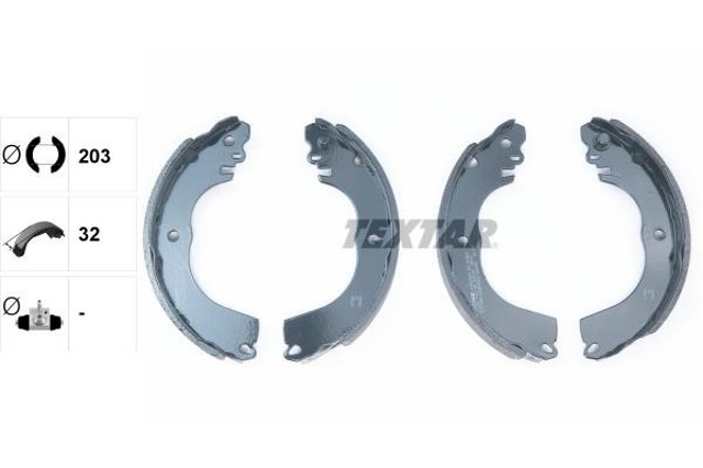 Zapatas de freno traseras 91081900 TEXTAR