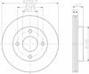 Freno de disco delantero 92051003 TEXTAR