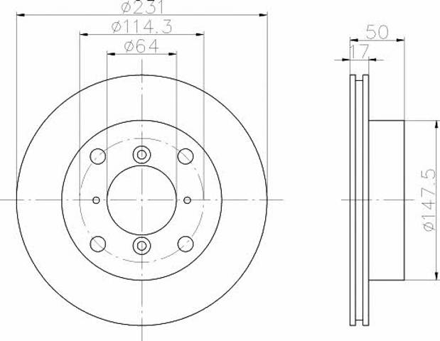 Freno de disco delantero Suzuki Swift 2 EA