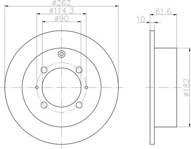 Disco de freno trasero Mitsubishi Galant VII desde 38,84 €