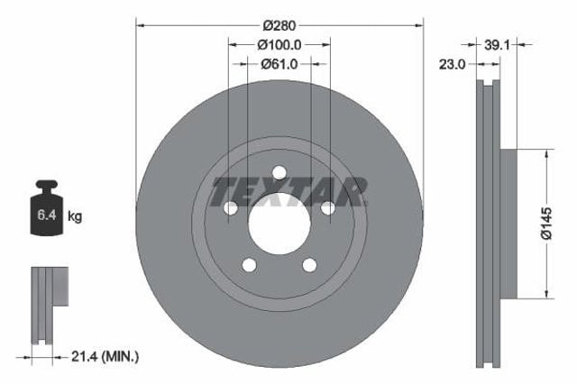 Discos 92108505 TEXTAR