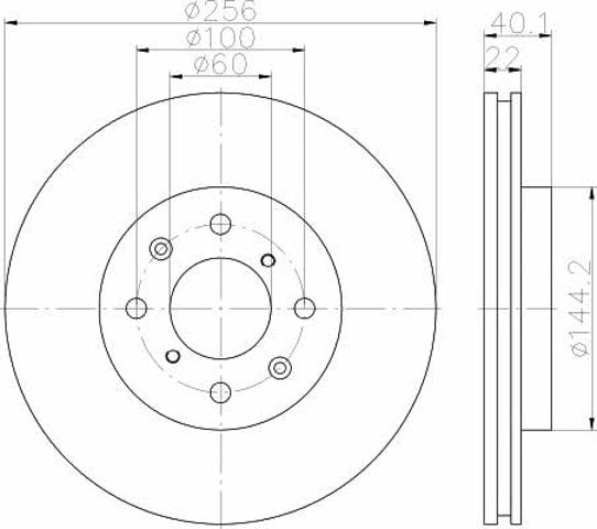 Disco de freno para Suzuki Swift MZ, EZ